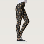 Leggings Noir Argent Doré Paillettes (Droite)