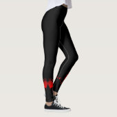 Leggings Noir aux Coeurs rouges (Droite)