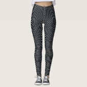 Leggings Noir avec points blancs (Devant)