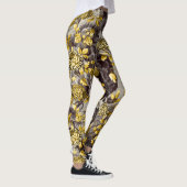 Leggings Noir Blanc Brown Tons Or Floral Toile (Droite)