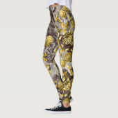 Leggings Noir Blanc Brown Tons Or Floral Toile (Gauche)