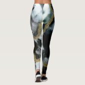 Leggings noir, blanc et or | Moderne & Chic (Dos)