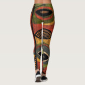 Leggings Noir Brown africain (Dos)