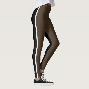Leggings Noir + Brown pour les femmes ultra-stretch