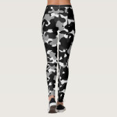Leggings noir camouflage (Dos)