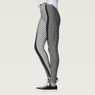 Leggings Noir Chèques Points Bandes U Choisir Couleur Barri