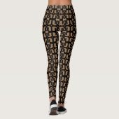 Leggings Noir et beige moderne (Dos)