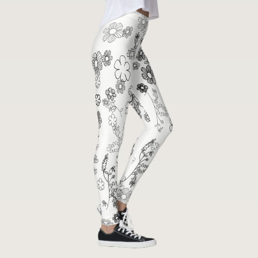 Leggings Noir et blanc (Droite)