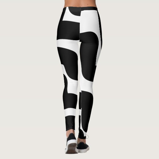 Leggings Noir et blanc (Dos)