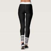Leggings Noir et blanc (Dos)