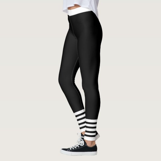 Leggings Noir et blanc (Gauche)