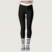 Leggings Noir et blanc (Devant)