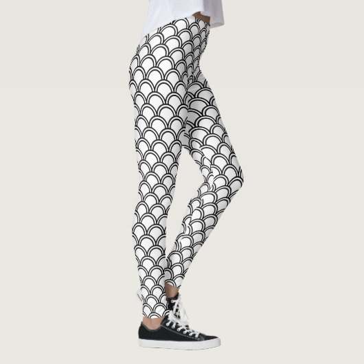 Leggings noir et blanc (Droite)