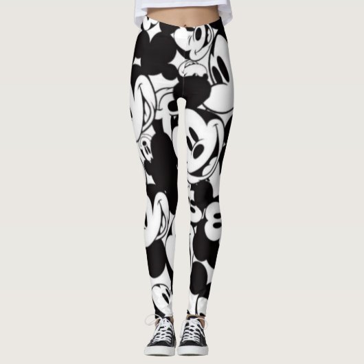 Leggings Noir et blanc (Devant)