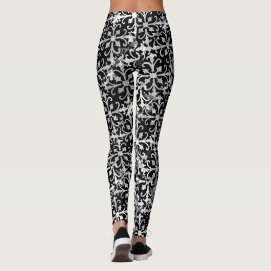 Leggings Noir et blanc (Dos)
