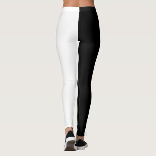 Leggings Noir et blanc (Dos)