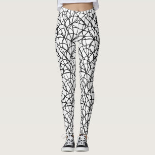 Leggings Noir et blanc Art contemporain