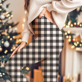 Leggings Noir et blanc Buffalo Plaid Noël