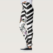 Leggings Noir et blanc enveloppés (Gauche)