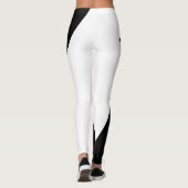 Leggings Noir et blanc féminin (Dos)