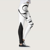 Leggings Noir et blanc féminin (Droite)