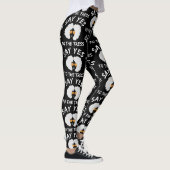 Leggings Noir et blanc Gros afro dire oui (Droite)