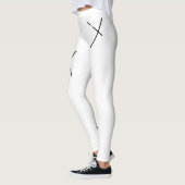 Leggings Noir et Blanc Minimal Créatif X Arts Urbains (Gauche)