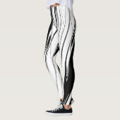 Leggings Noir et blanc moderne (Gauche)