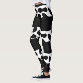 Leggings Noir et blanc moderne (Gauche)