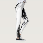 Leggings Noir et blanc moderne (Droite)