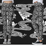 Leggings Noir et blanc "Motif japonais des fans"<br><div class="desc">Noir et blanc "Motif japonais des fans" Vous pouvez customiser le design ou le transférer vers un autre produit! Modifiez la taille,  ajoutez du texte et plus encore !</div>