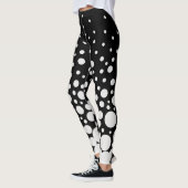 Leggings Noir et blanc pointillé (Gauche)