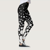 Leggings Noir et blanc pointillé (Droite)