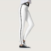 Leggings Noir et blanc rayé (Droite)