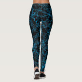 Leggings Noir et bleu électrique (Dos)