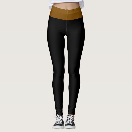 Leggings Noir et Brown (Devant)