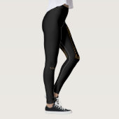 Leggings NOIR ET guêtres de TB d'OR (Droite)