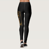 Leggings NOIR ET guêtres de TB d'OR (Dos)