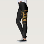 Leggings NOIR ET guêtres de TB d'OR (Gauche)