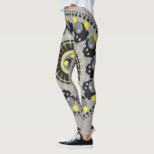 Leggings Noir et jaune (Gauche)