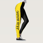 Leggings Noir et jaune (Droite)