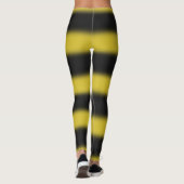Leggings Noir et jaune Abeille-Comme des guêtres de motif (Dos)