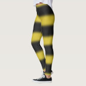 Leggings Noir et jaune Abeille-Comme des guêtres de motif (Gauche)