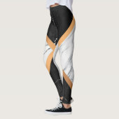 Leggings Noir et Marbre blanc (Gauche)