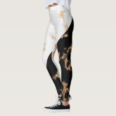 Leggings Noir et Marbre blanc (Gauche)