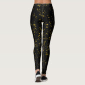 Leggings noir et or (Dos)