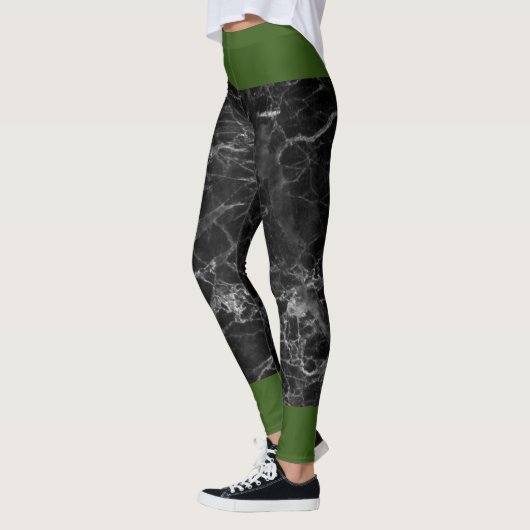 Leggings Noir Et Vert (Gauche)