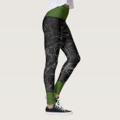 Leggings Noir Et Vert (Droite)