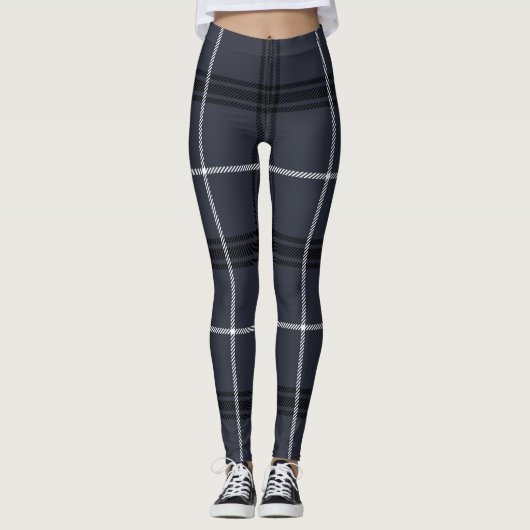 Leggings Noir, Gris, Charade Tartan couleur gris; Pla (Devant)