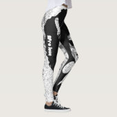 Leggings Noir, gris et graffiti Afro (Droite)